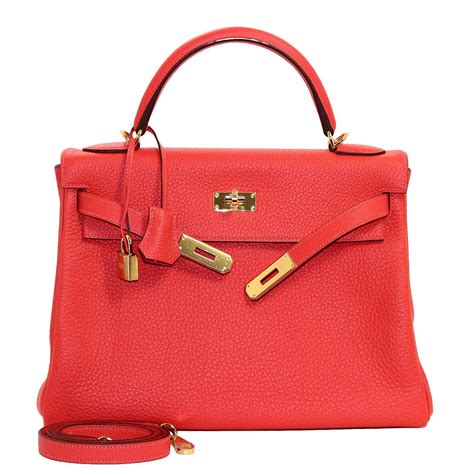 kelly hermes red|hermes kelly leather bag.